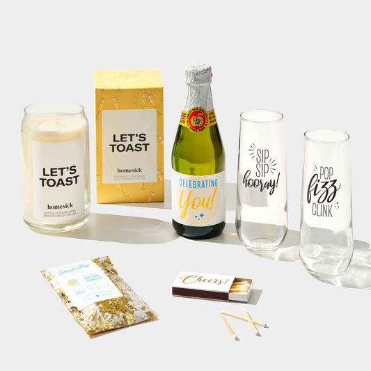 Let's Toast Gift Box - DJW Custom Baskets & Beyond