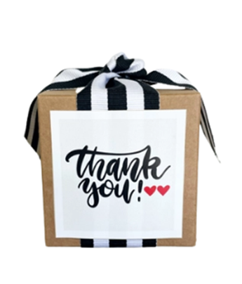Thank You Custom Appreciation Toffee Box (4oz) - DJW Custom Baskets & Beyond