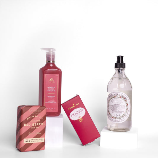Berries and Blossoms Gift Set with USB Diffuser - DJW Custom Baskets & Beyond