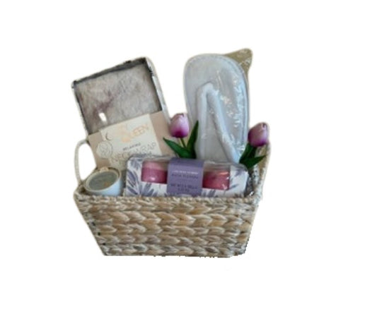 Cozy Queen Relaxation Gift Basket - DJW Custom Baskets & Beyond