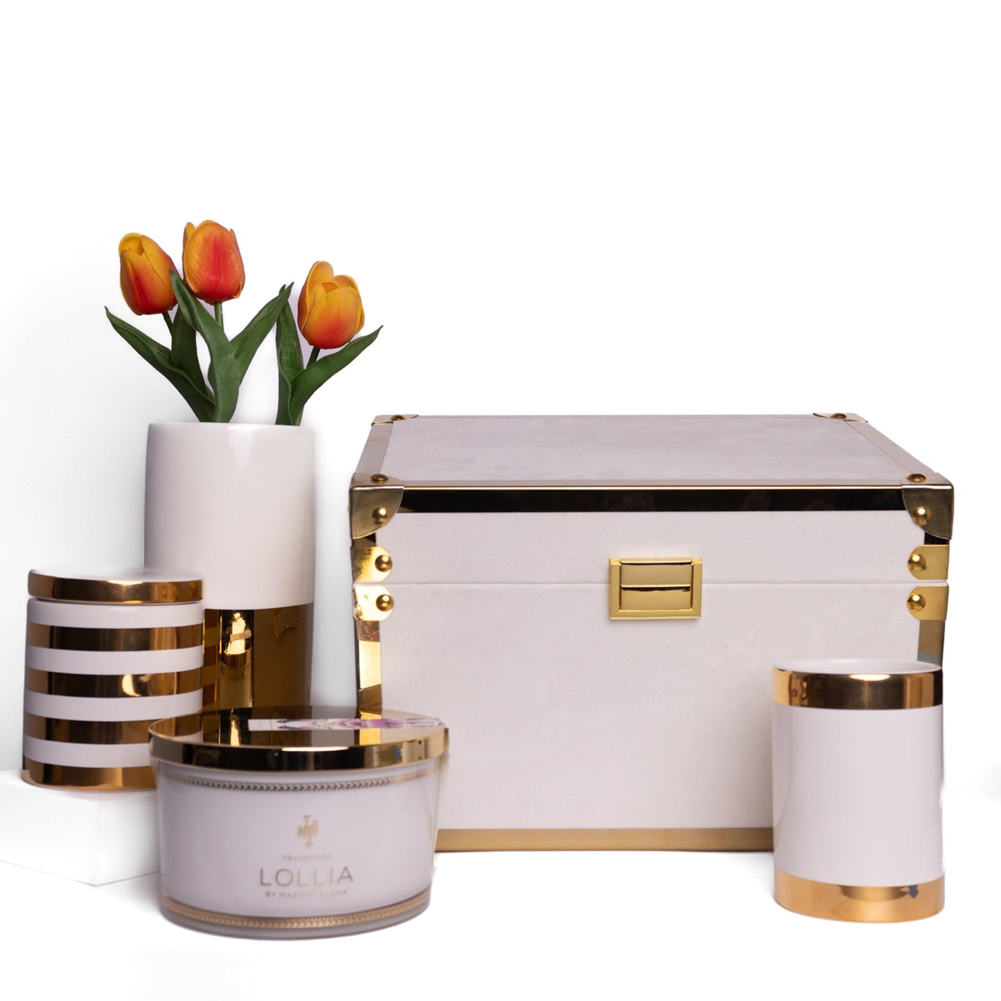 Elegant Luxe Home Décor Gift Set - DJW Custom Baskets & Beyond