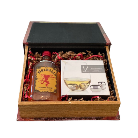 Fireball Whiskey Box Gift Baskets - DJW Custom Baskets & Beyond