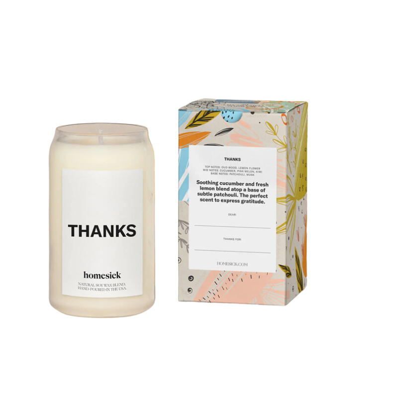 Thanks Candle - DJW Custom Baskets & Beyond