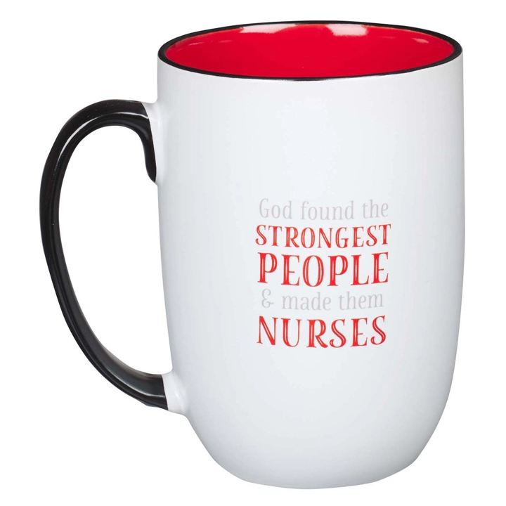 Mug White/Red Stethoscope Nurse - DJW Custom Baskets & Beyond