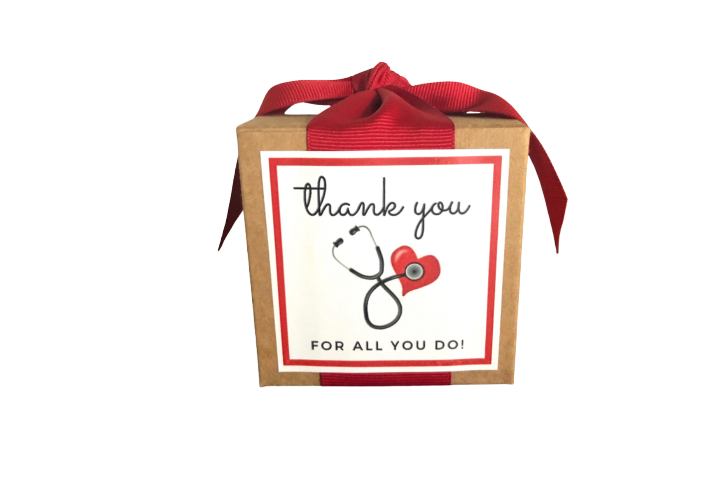 Nurse/Doctor Appreciation Custom 4oz Toffee Boxes - DJW Custom Baskets & Beyond