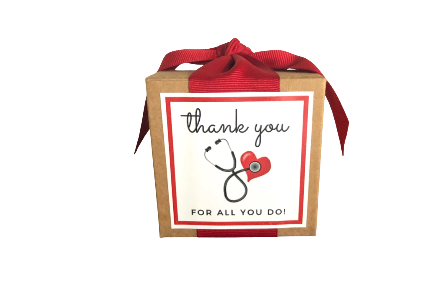 Nurse/Doctor Appreciation Custom 4oz Toffee Boxes - DJW Custom Baskets & Beyond