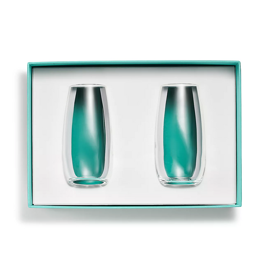Tiffany Stemless Wine Flutes - DJW Custom Baskets & Beyond
