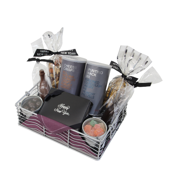 New Year's Celebration Gift Basket - DJW Custom Baskets & Beyond