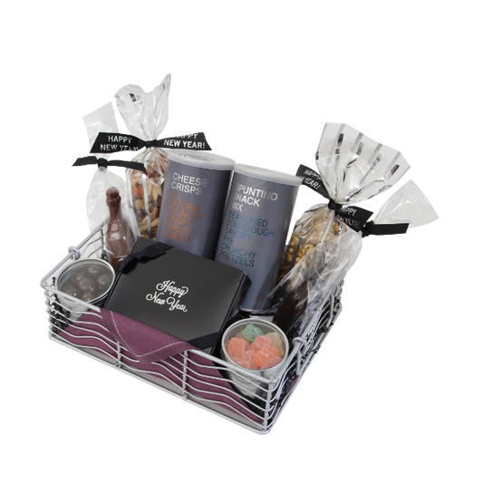 New Year's Celebration Gift Basket - DJW Custom Baskets & Beyond