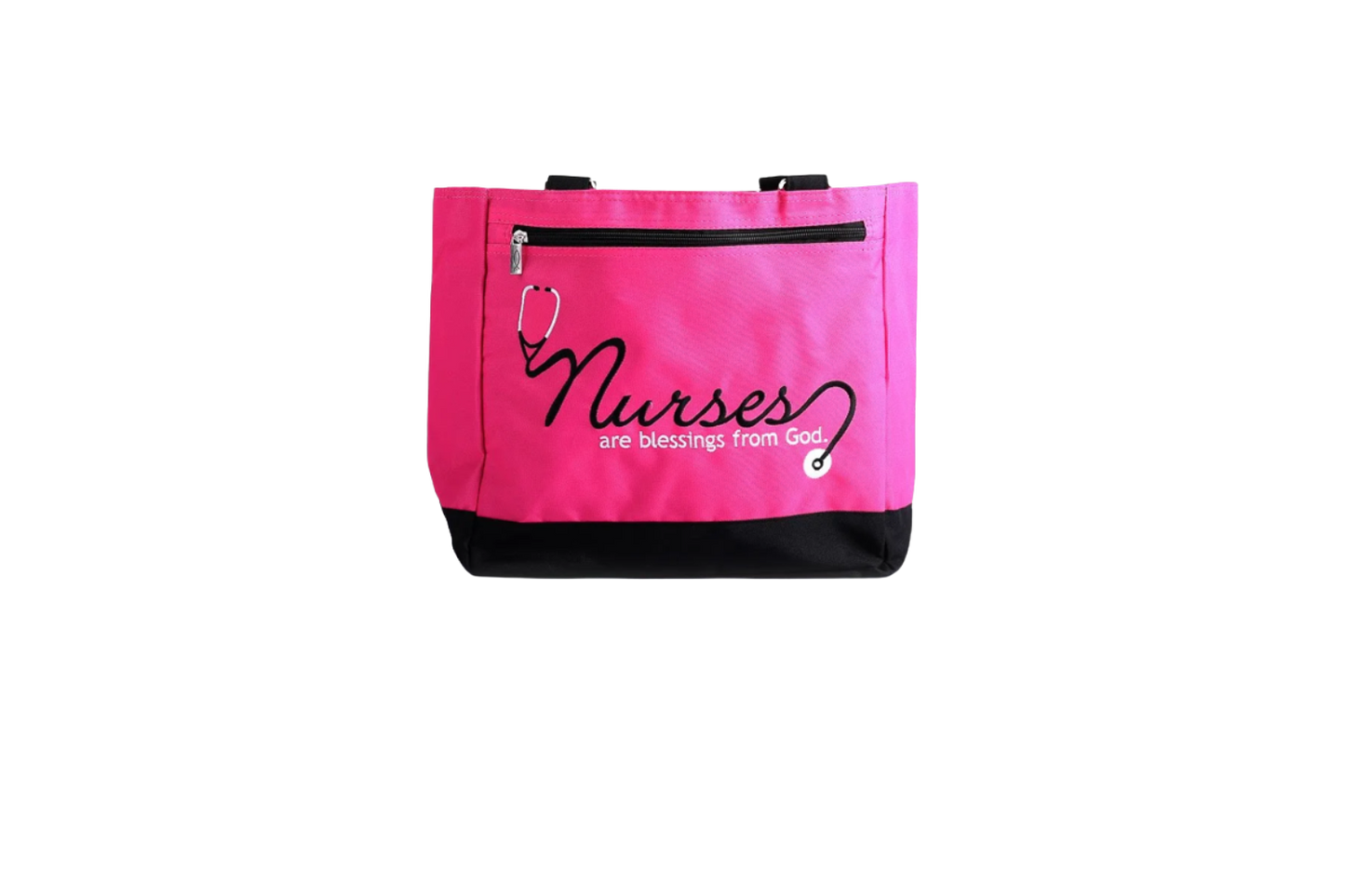 Tote - Nurses Are Blessings - Magenta - DJW Custom Baskets & Beyond