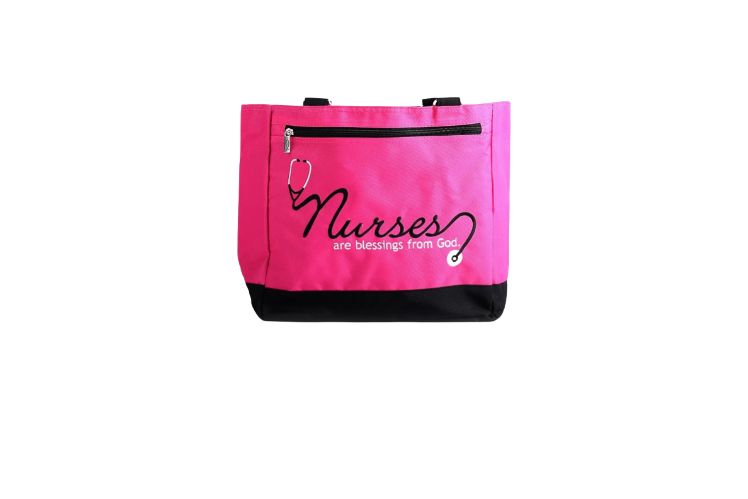 Tote - Nurses Are Blessings - Magenta - DJW Custom Baskets & Beyond