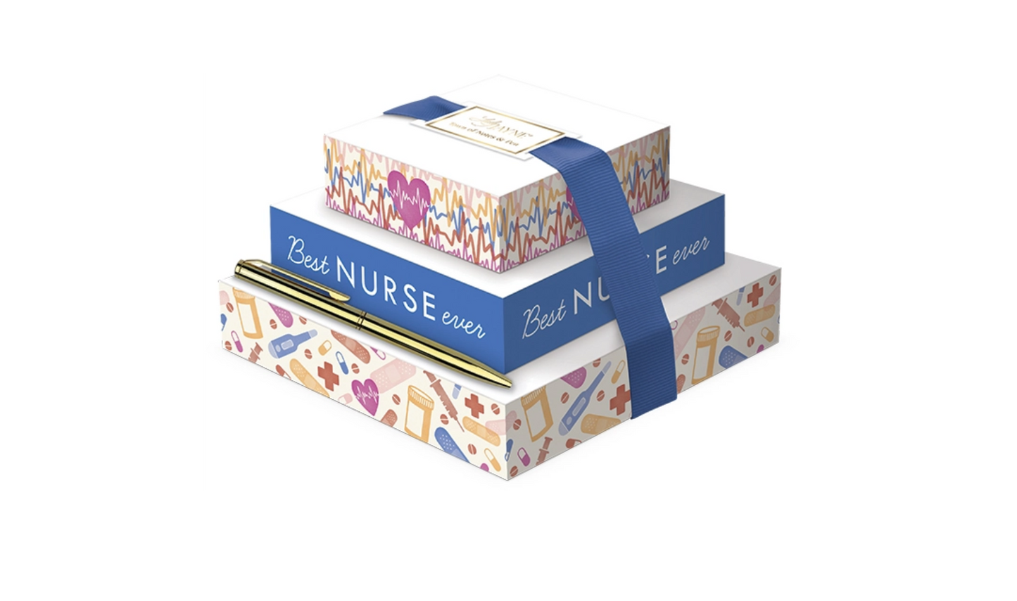 Tower of Notes with Pen - Nurse Icons