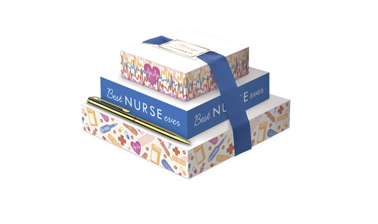 Tower of Notes with Pen - Nurse Icons - DJW Custom Baskets & Beyond