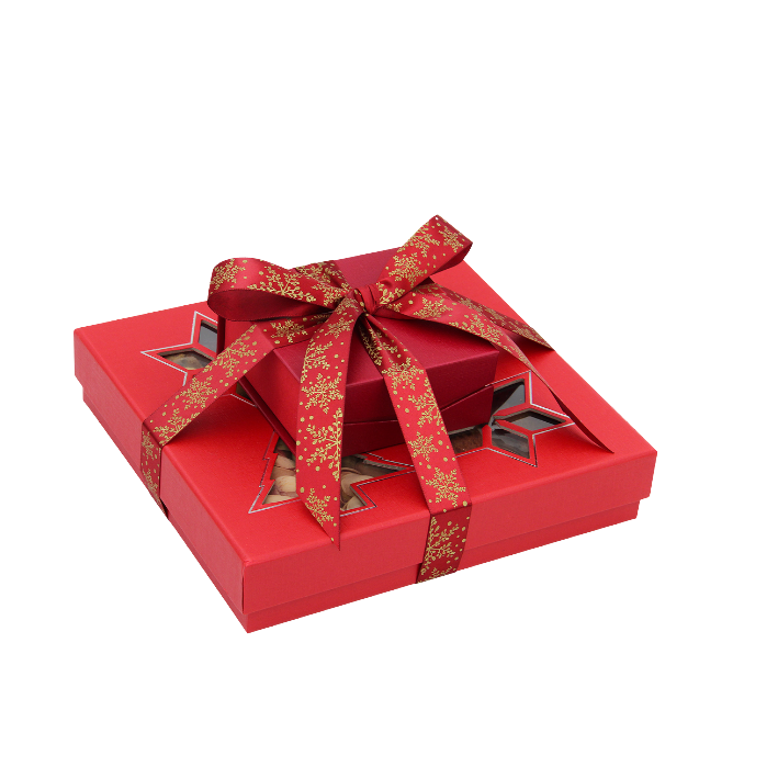 Two Tier Holiday Gift Box - DJW Custom Baskets & Beyond