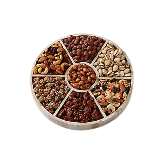 Ultimate Nut Collection Gift Tray - DJW Custom Baskets & Beyond