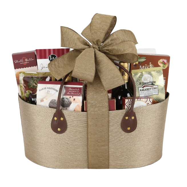 Refined Flavors Wine & Treats Basket - DJW Custom Baskets & Beyond