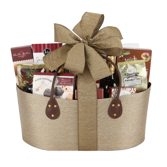 Refined Flavors Wine & Treats Basket - DJW Custom Baskets & Beyond