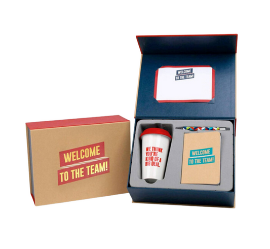 Welcome To The Team Gift Box - DJW Custom Baskets & Beyond