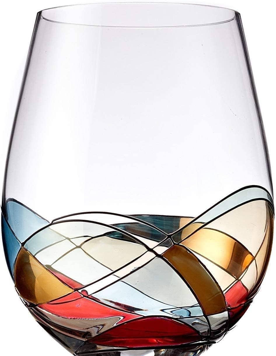 Stemless Wine Glasses Gift Set - DJW Custom Baskets & Beyond