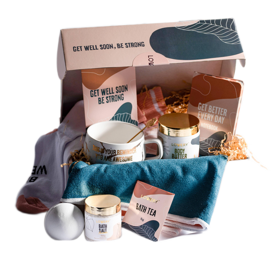Get Well Soon Box - Care Package Gift , Sympathy Basket Set - DJW Custom Baskets & Beyond