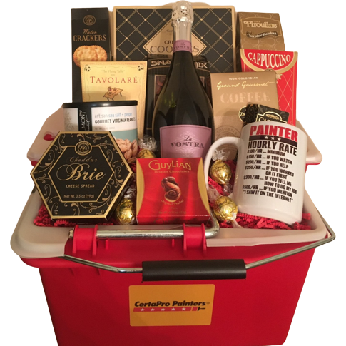 Custom Certa Pro Painters Gift Basket - DJW Custom Baskets & Beyond