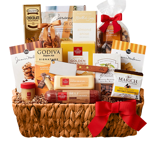 Decadant Gourmet Gift Basket - DJW Custom Baskets & Beyond