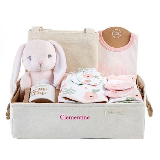 Fancy Floral Baby Gift Basket - DJW Custom Baskets & Beyond