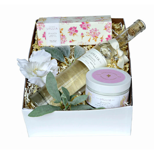Oprah’s Body Works Lollia Breathe Gift Box - DJW Custom Baskets & Beyond