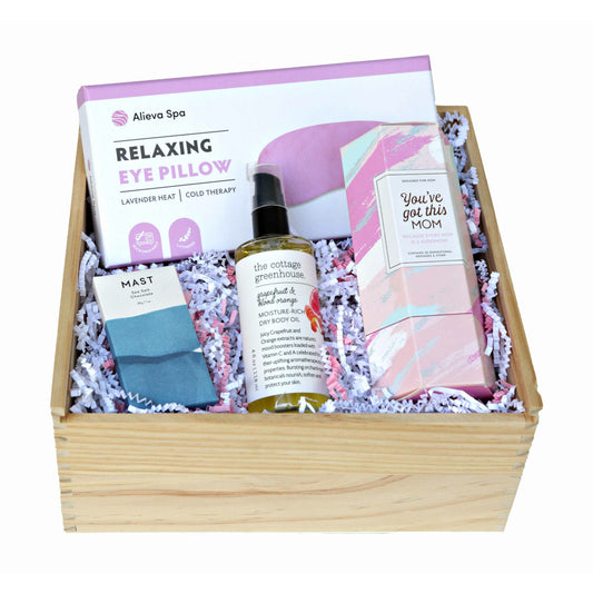 Relax Mom Gift Box - DJW Custom Baskets & Beyond