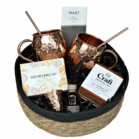 Moscow Mule Shortbread Gift Box - DJW Custom Baskets & Beyond