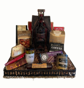 New Home Gift Basket with Wine - DJW Custom Baskets & Beyond