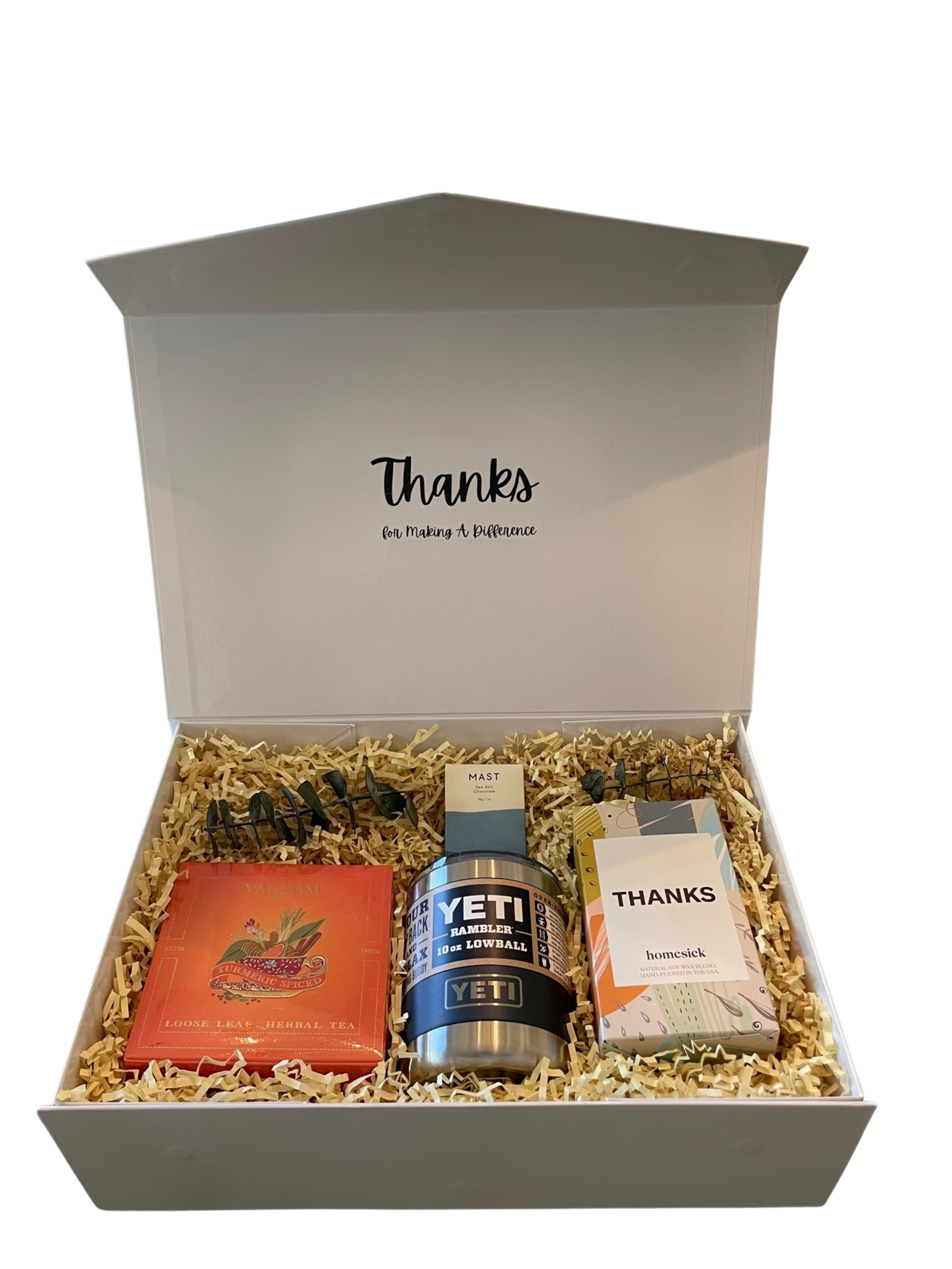Thanks For Making a Difference Gift Box - DJW Custom Baskets & Beyond