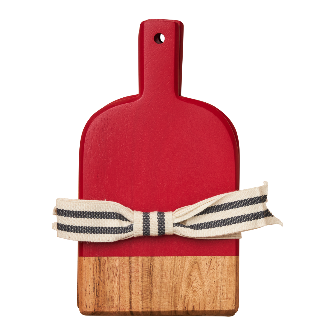 Acacia Heirloom Mini Cheese Board Set of 3 - 8x4.25" +ribbon - DJW Custom Baskets & Beyond