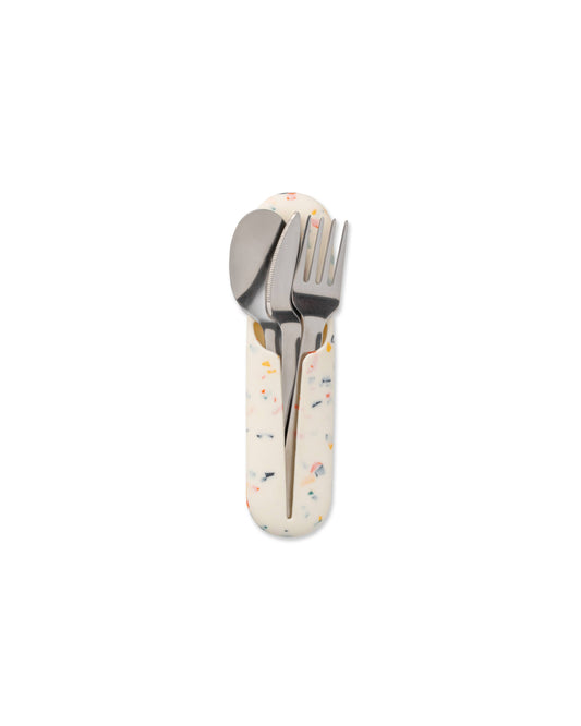Stainless Steel Utensils Set in Silicone Carry Case - DJW Custom Baskets & Beyond