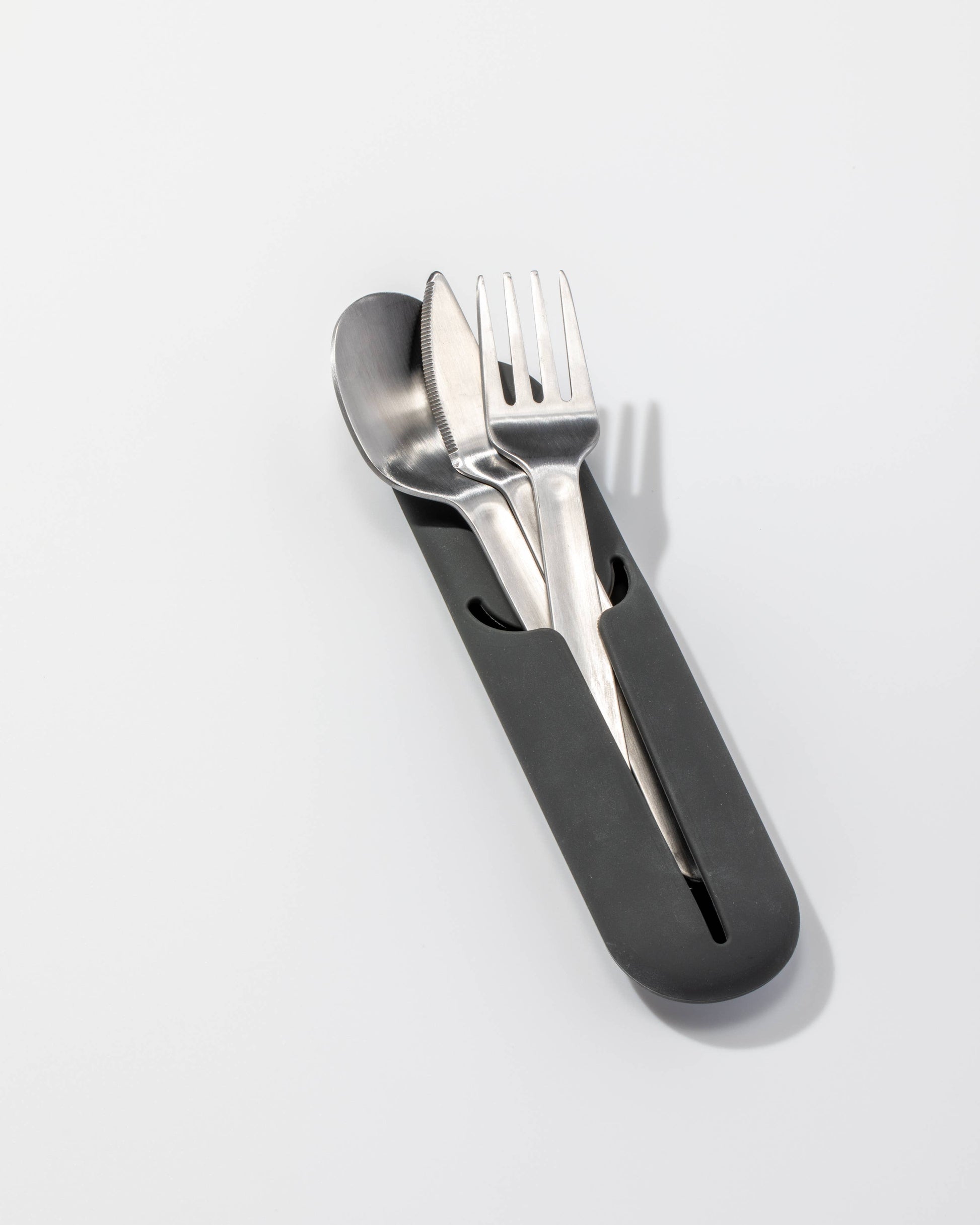 Stainless Steel Utensils Set in Silicone Carry Case - DJW Custom Baskets & Beyond