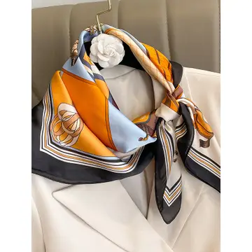 Animal Print Square Scarf