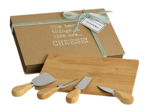 Gourmet Literary Delight - Cheese Board Set - DJW Custom Baskets & Beyond
