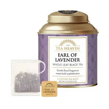 Earl of Lavender Mini Tea Bag Canister