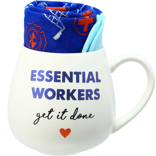 Essential Workers - 15.5 oz Mug and Sock Set