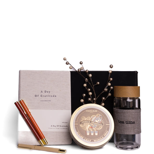 Gratitude & Tea Time Gift Set - DJW Custom Baskets & Beyond