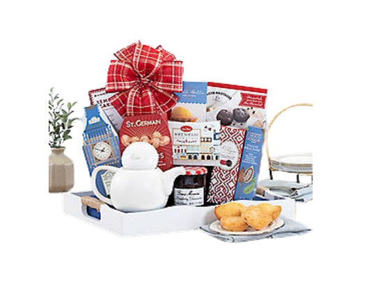 Tea and Snacks Gift Basket - DJW Custom Baskets & Beyond