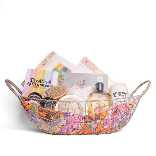 Ultimate Self-Care & Positivity Gift Basket - DJW Custom Baskets & Beyond