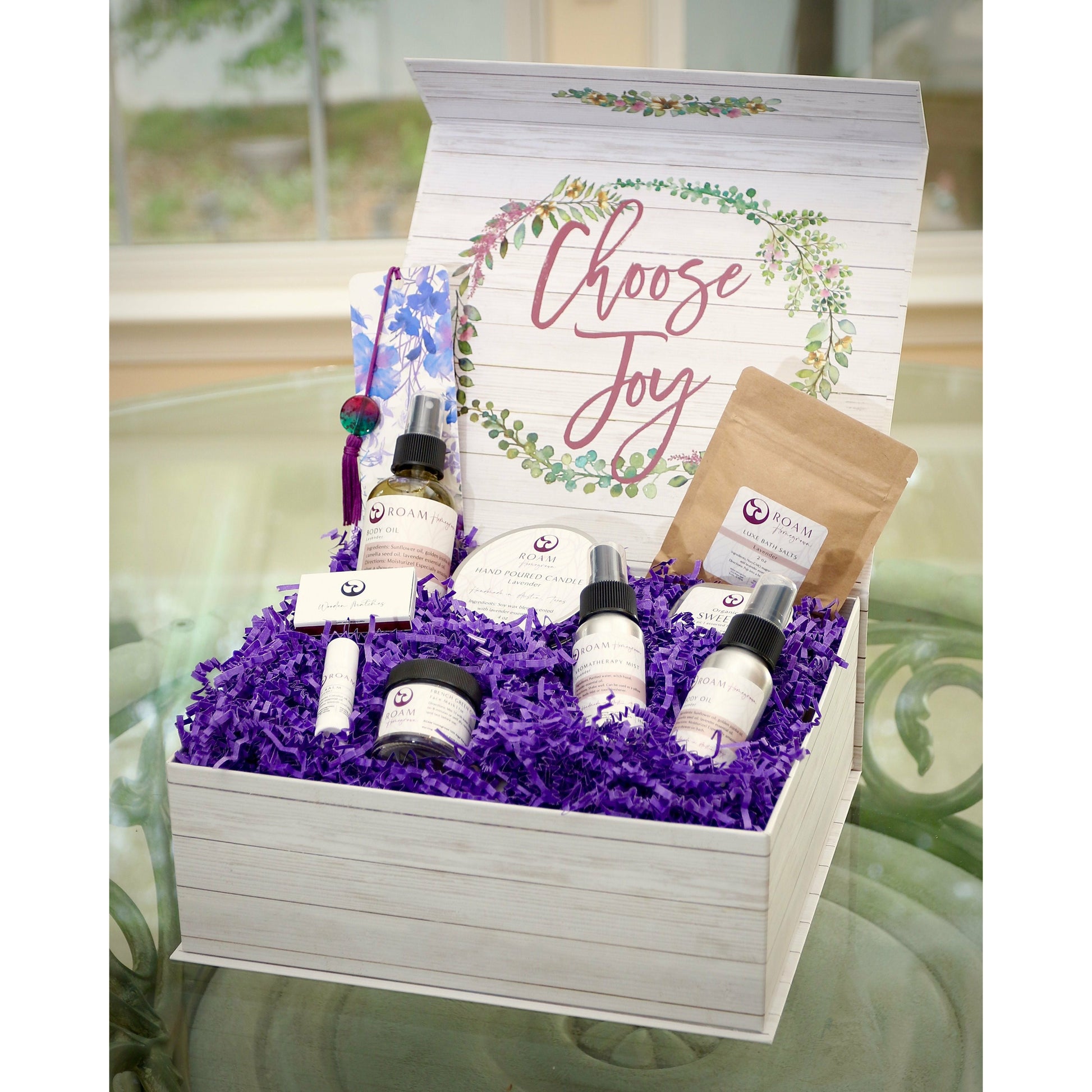 Custom Choose Joy Gift Box - DJW Custom Baskets & Beyond