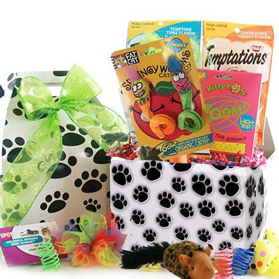 The Cat's Meow: Pet Cat Gift Basket - DJW Custom Baskets & Beyond