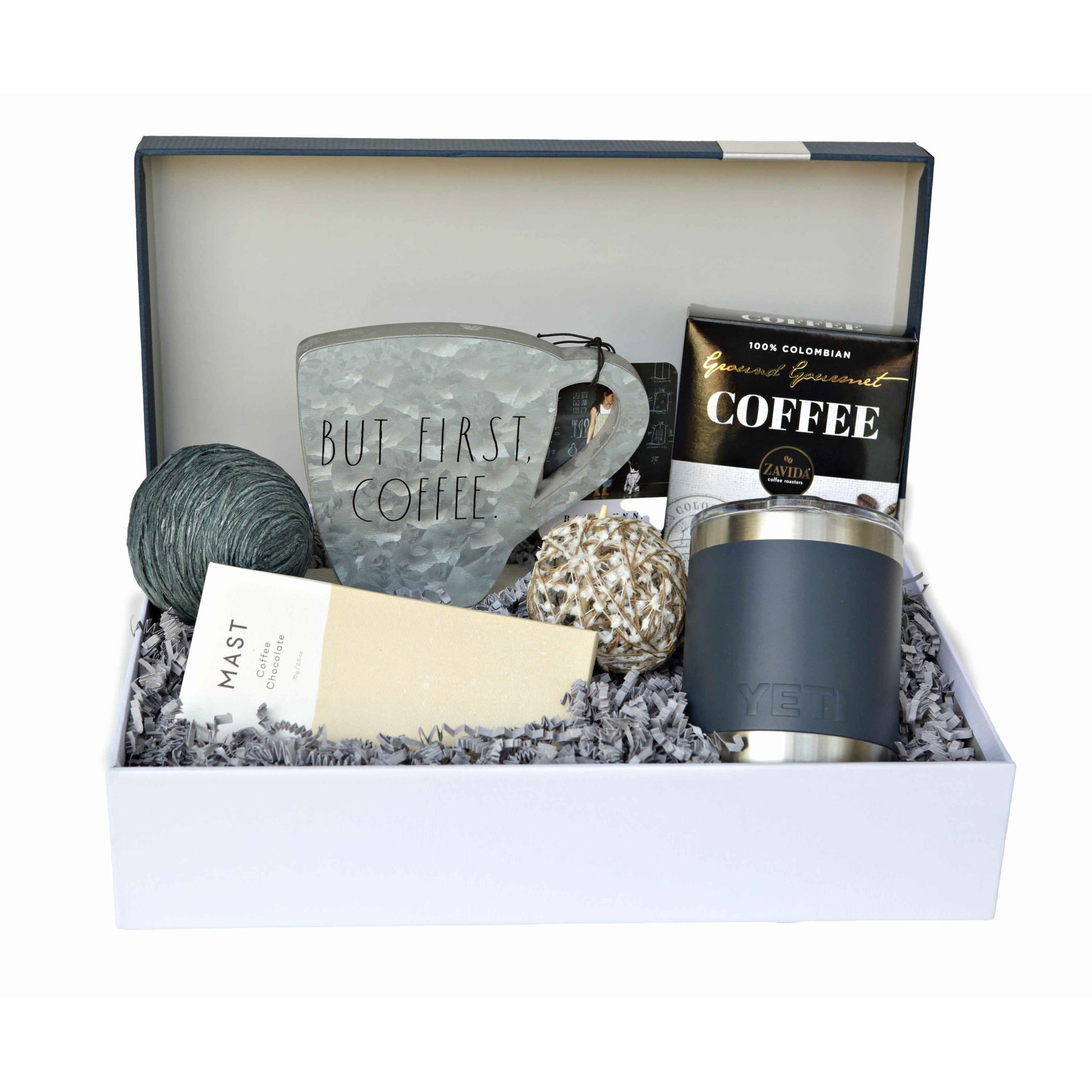 But First, Coffee Gift Box - DJW Custom Baskets & Beyond