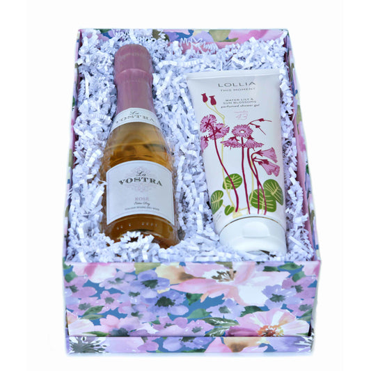 Lollia Bath and Wine Gift Box - DJW Custom Baskets & Beyond