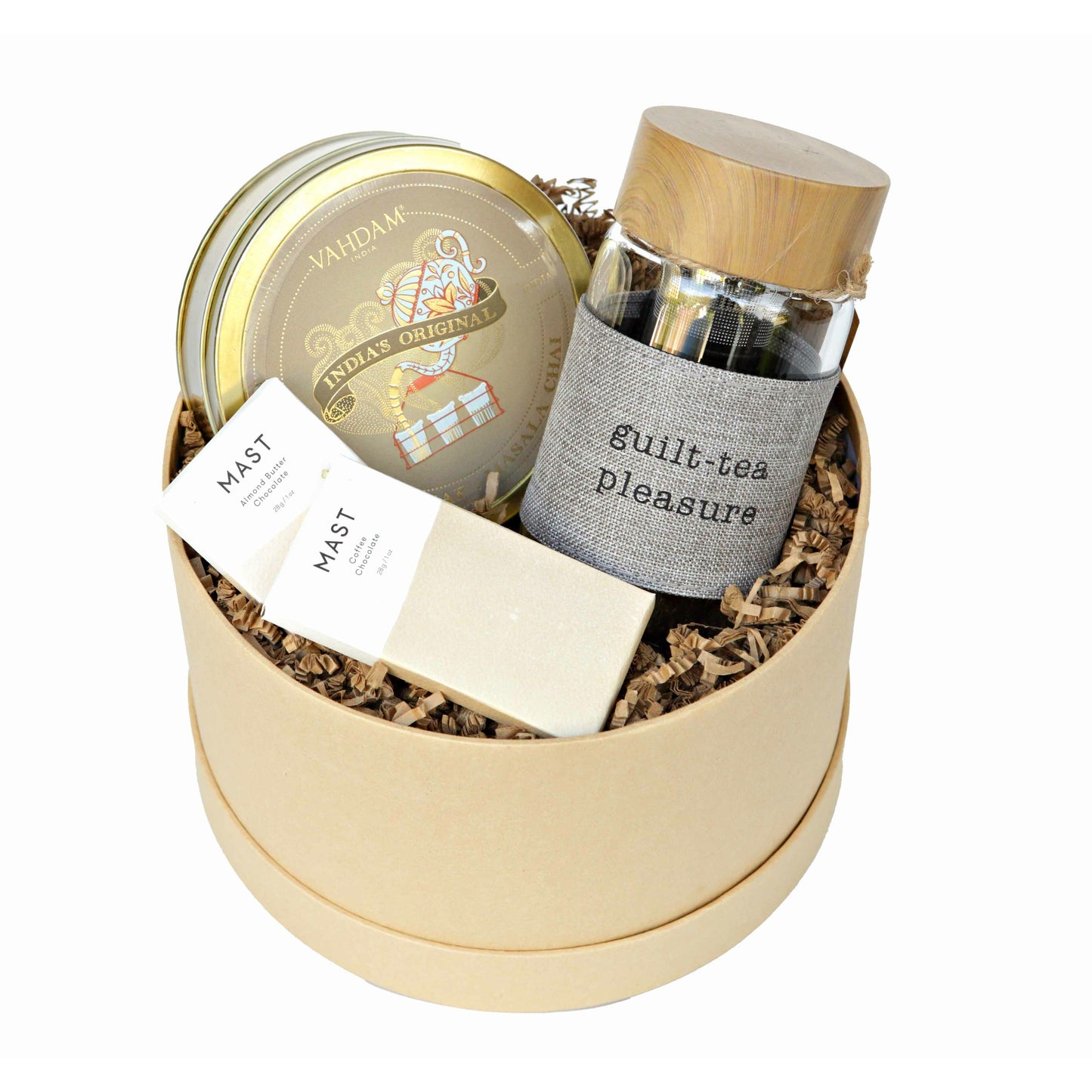 Guilt-tea Pleasure Vahdam Tea Gift Box - DJW Custom Baskets & Beyond