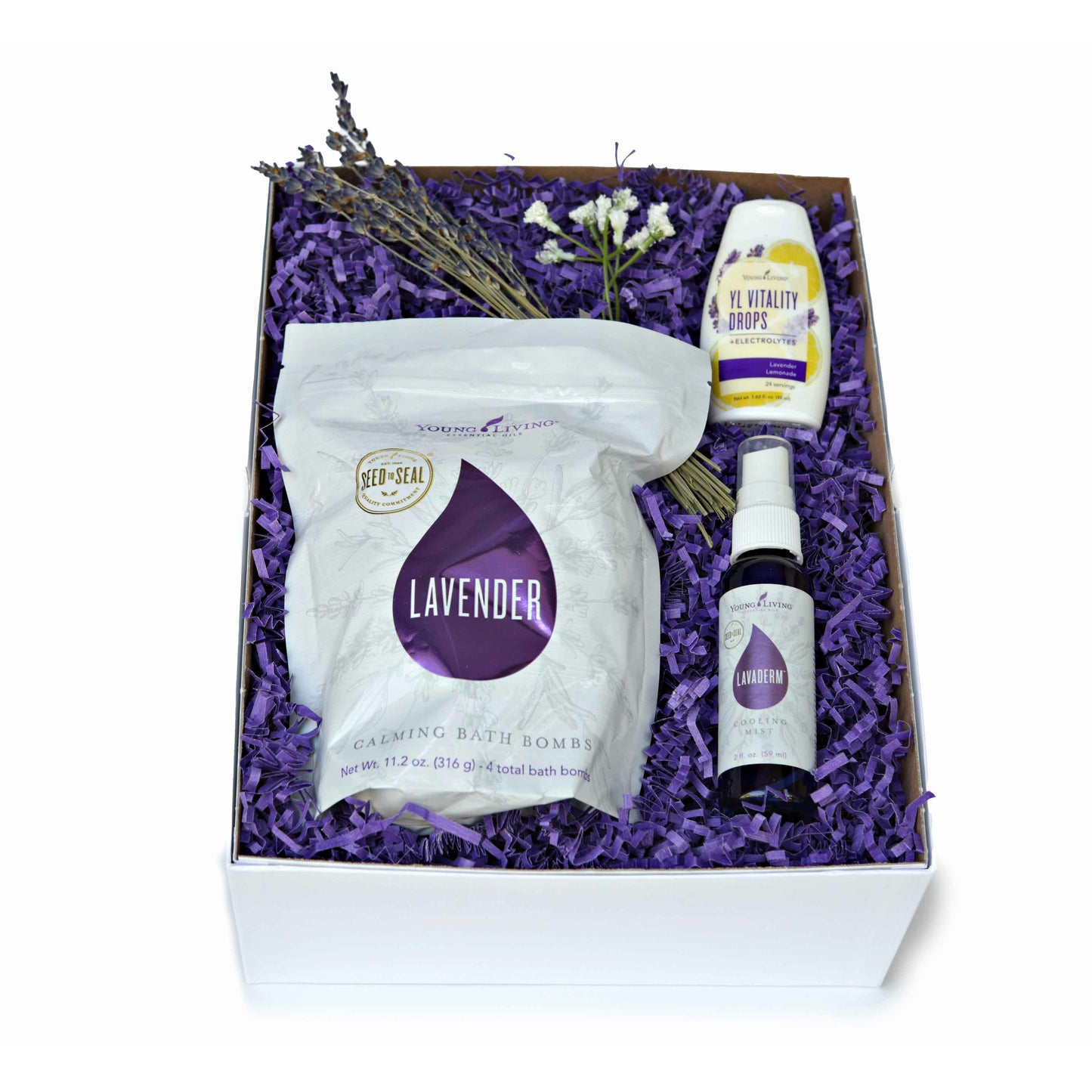 Young Living Lavender Relax Gift Box - DJW Custom Baskets & Beyond