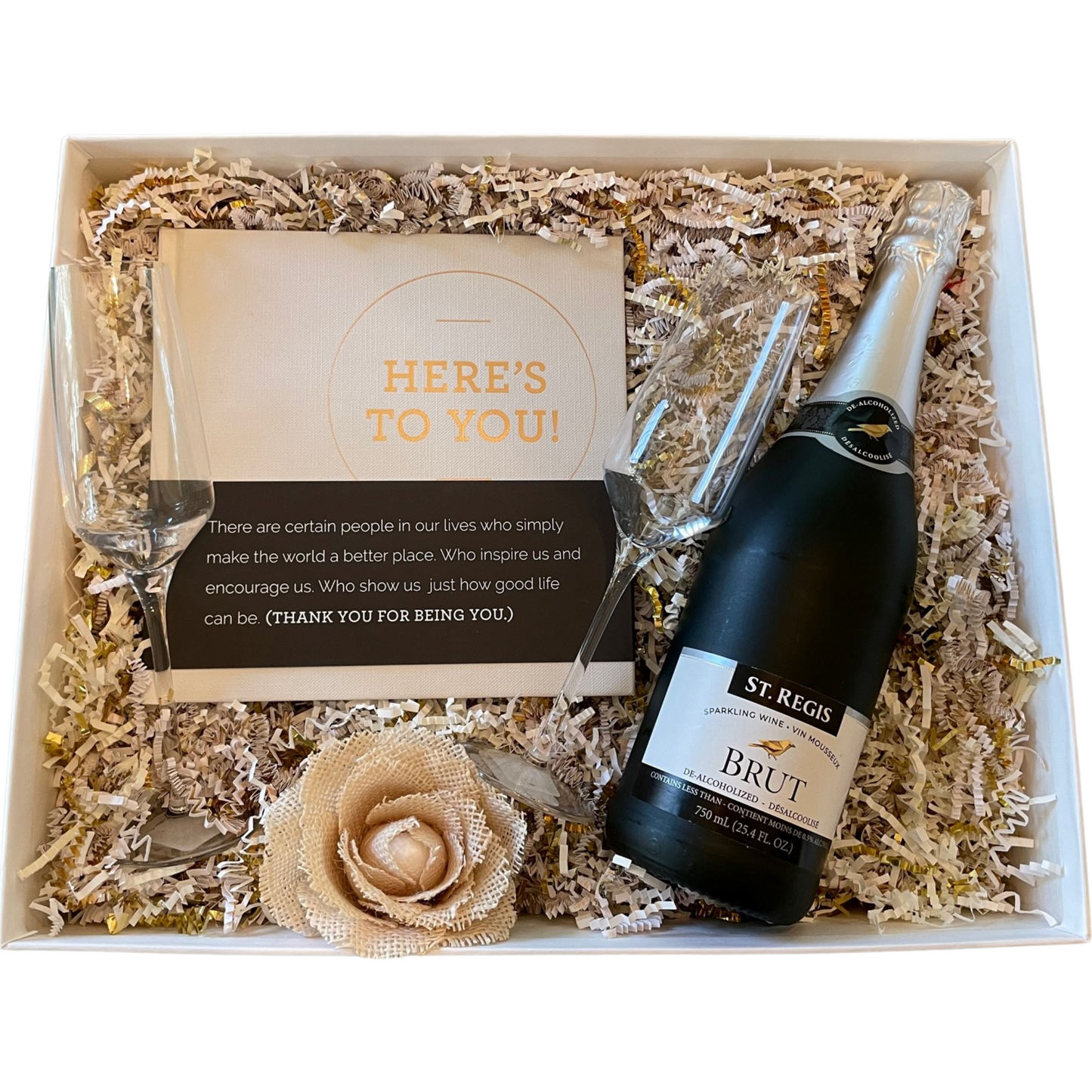 Here’s To You Bruit Gift Box - DJW Custom Baskets & Beyond