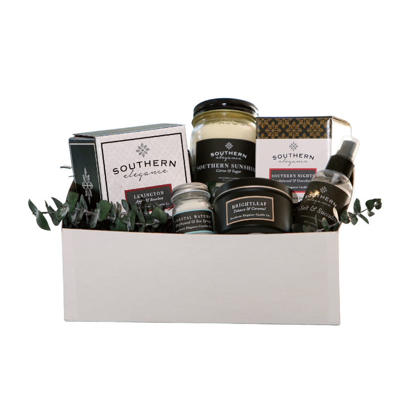 Men's Southern Comfort Candle Gift Box - DJW Custom Baskets & Beyond